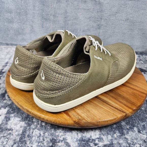 OluKai Nohea Moku Shoes Mens 10 Clay Tapa Mesh Boat Sneakers Casual Comfort main image 5